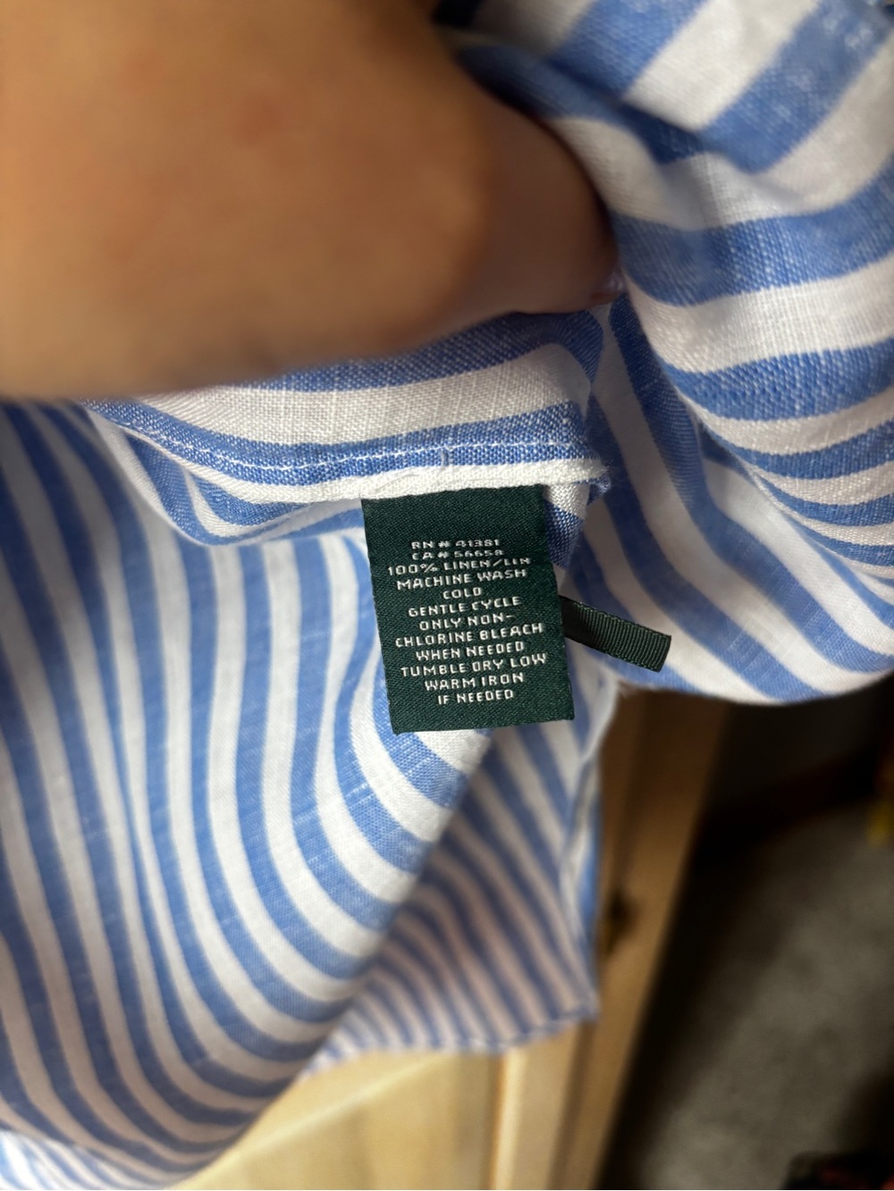 Ralph Lauren Linen Shirt | size L | Like new - Picture 3 of 3